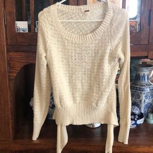 Free people tie back sweater